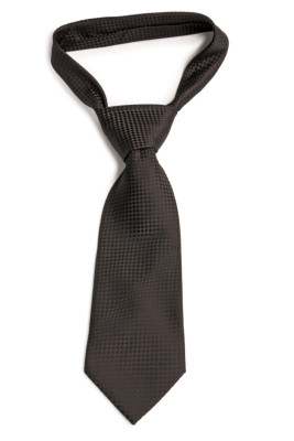 Black  chequer necktie