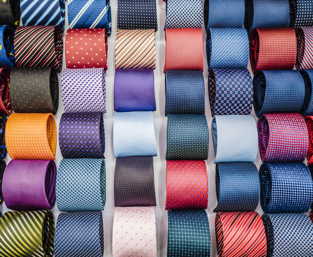 assorted colorful ties